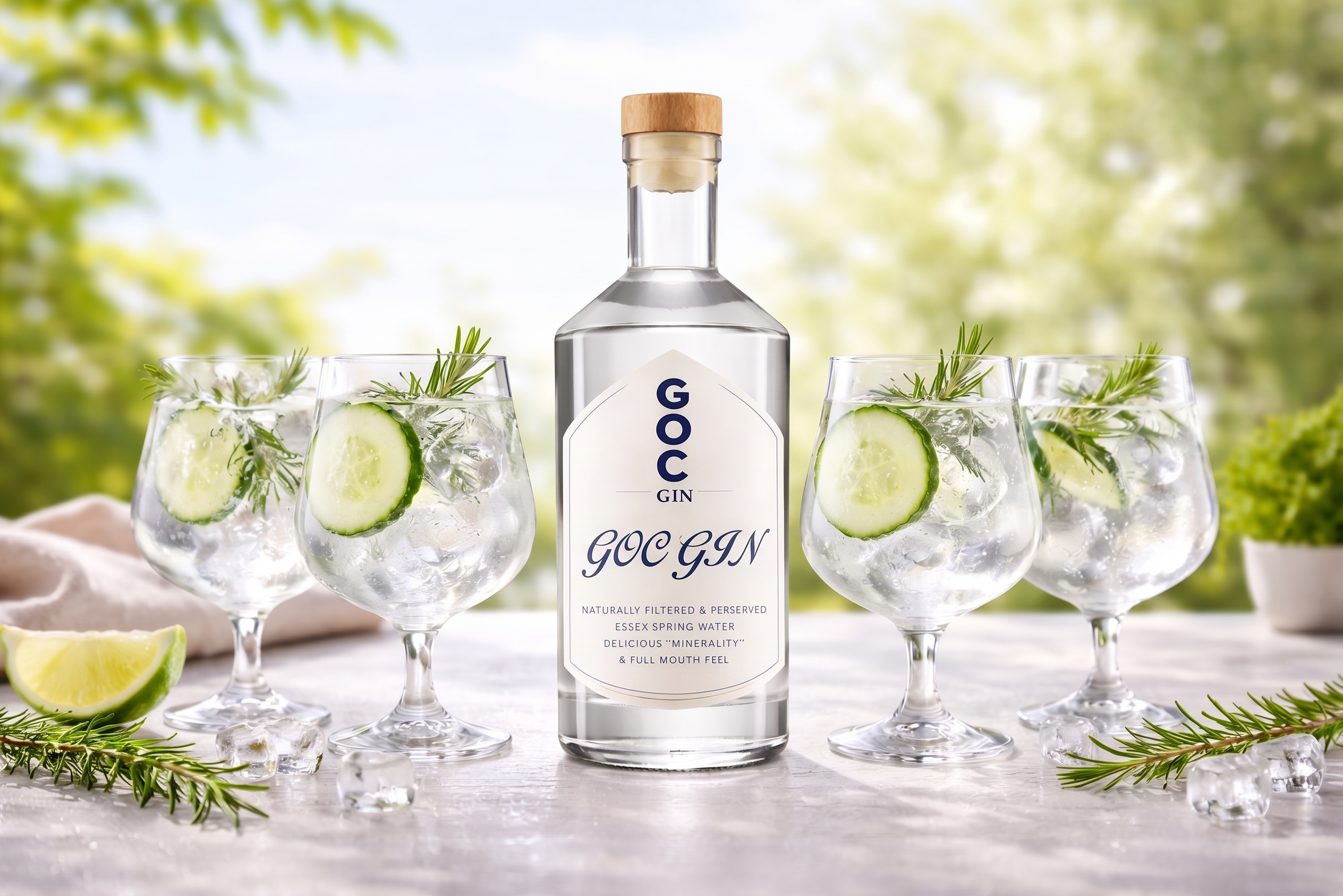 GOC and Tonic Served Chilled with Fresh Garnish